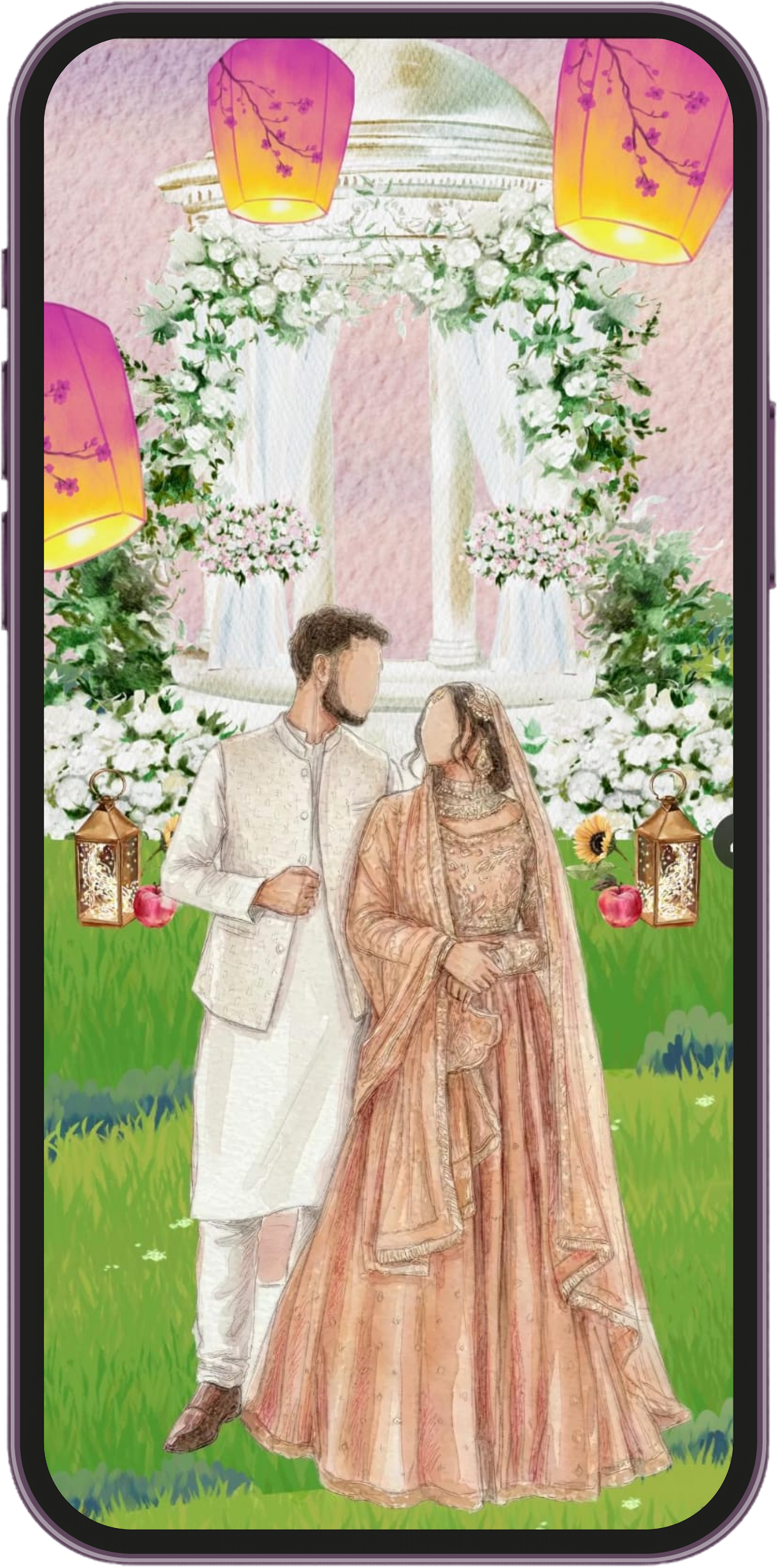 Wedding invitation preview