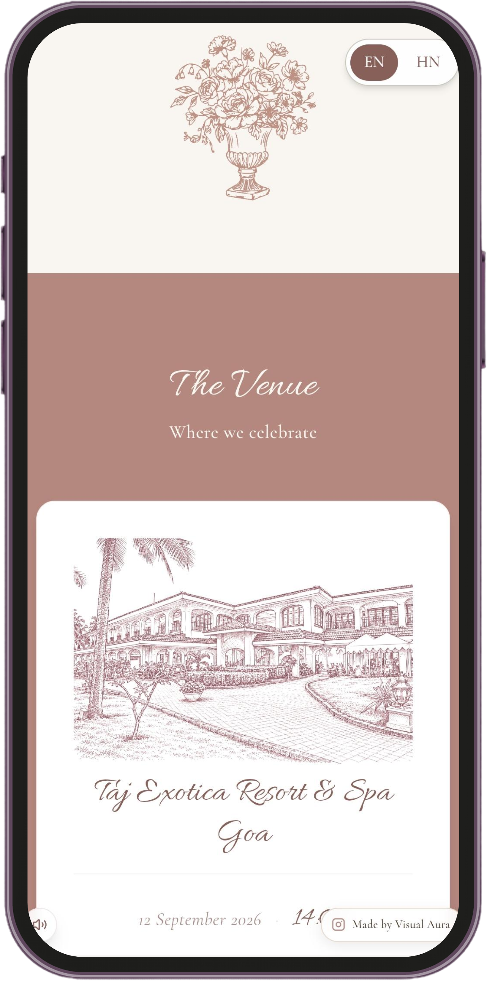 Wedding invitation preview