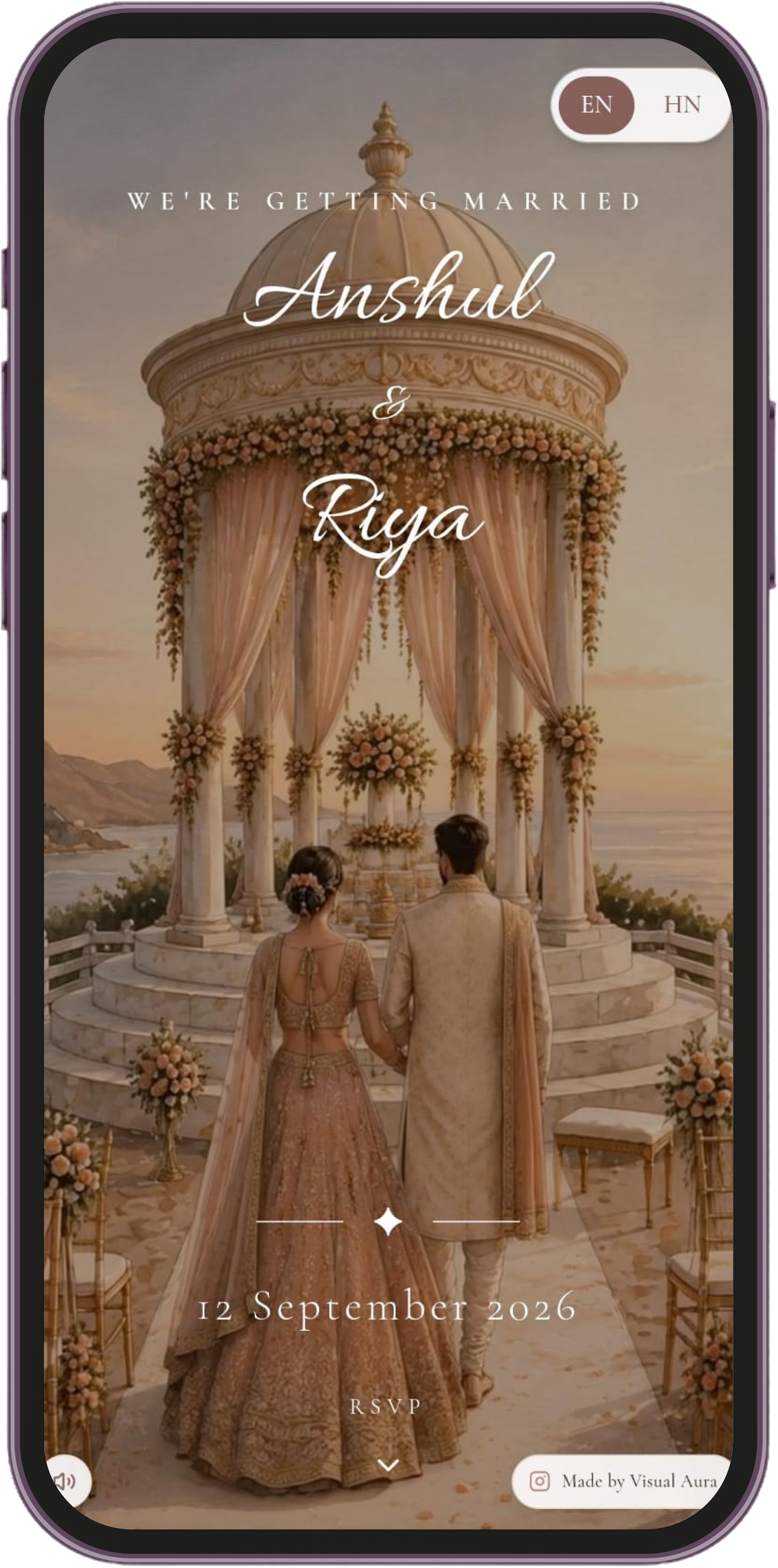 Wedding invitation preview