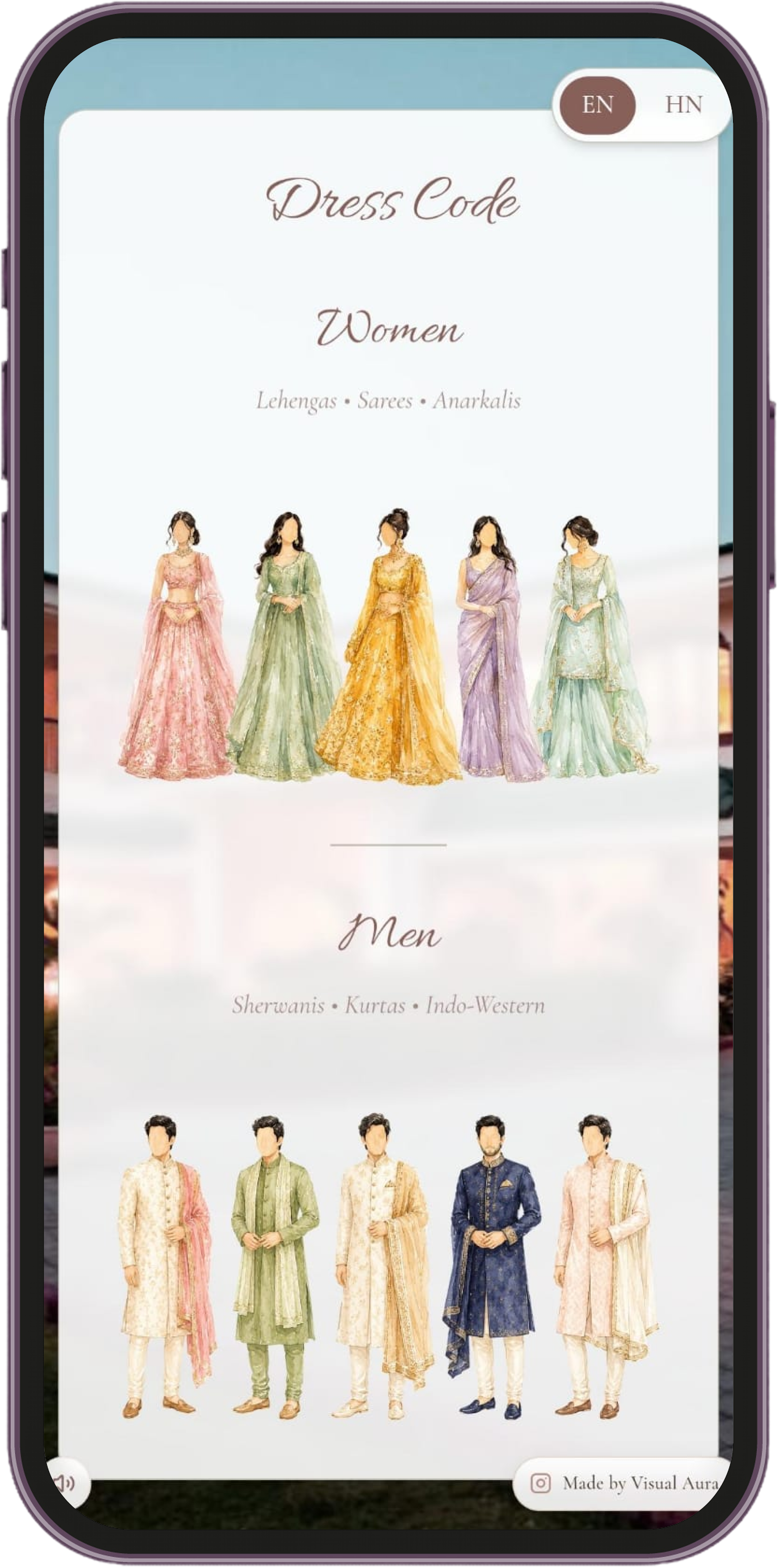 Wedding invitation preview