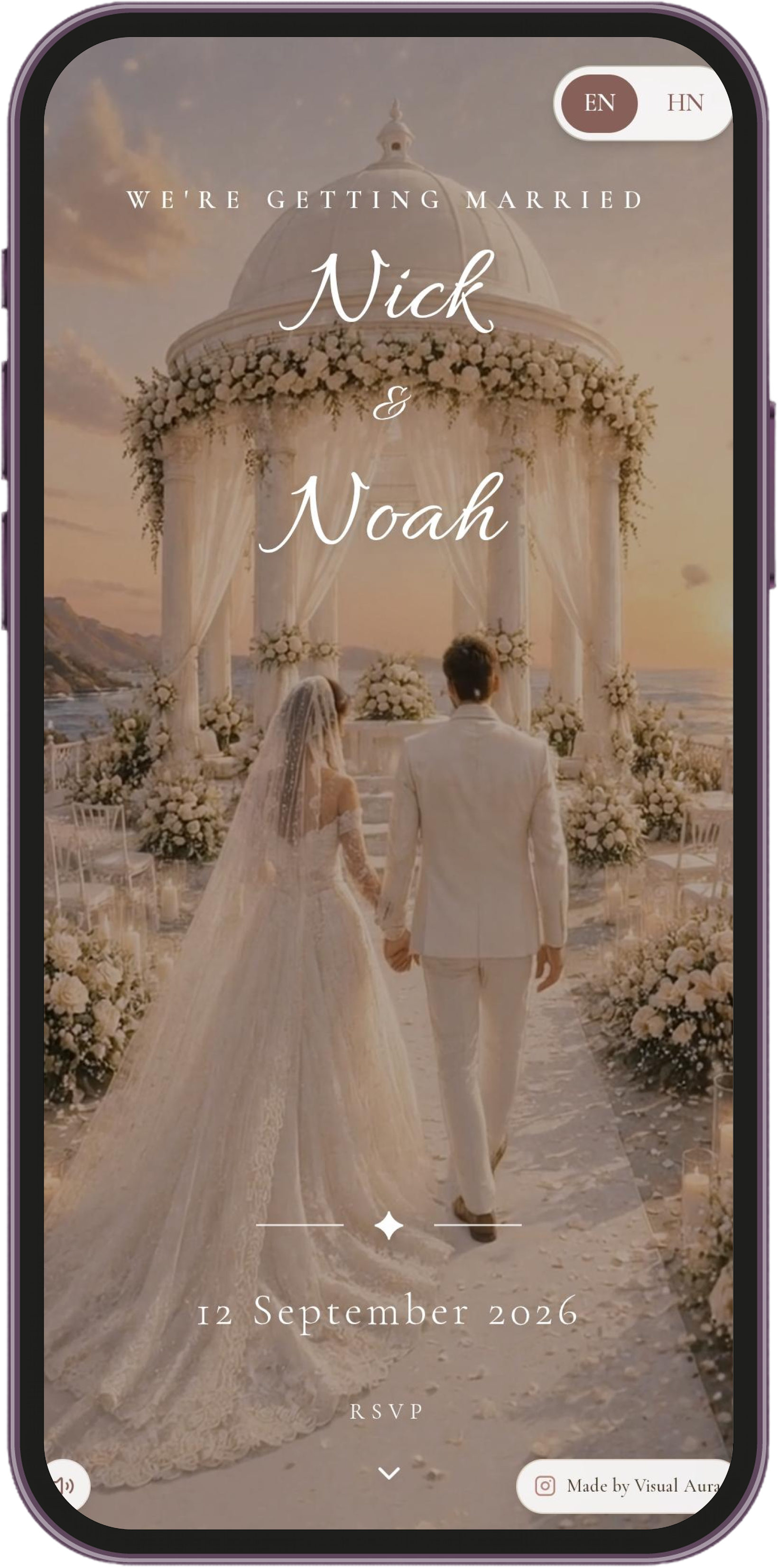 Wedding invitation preview