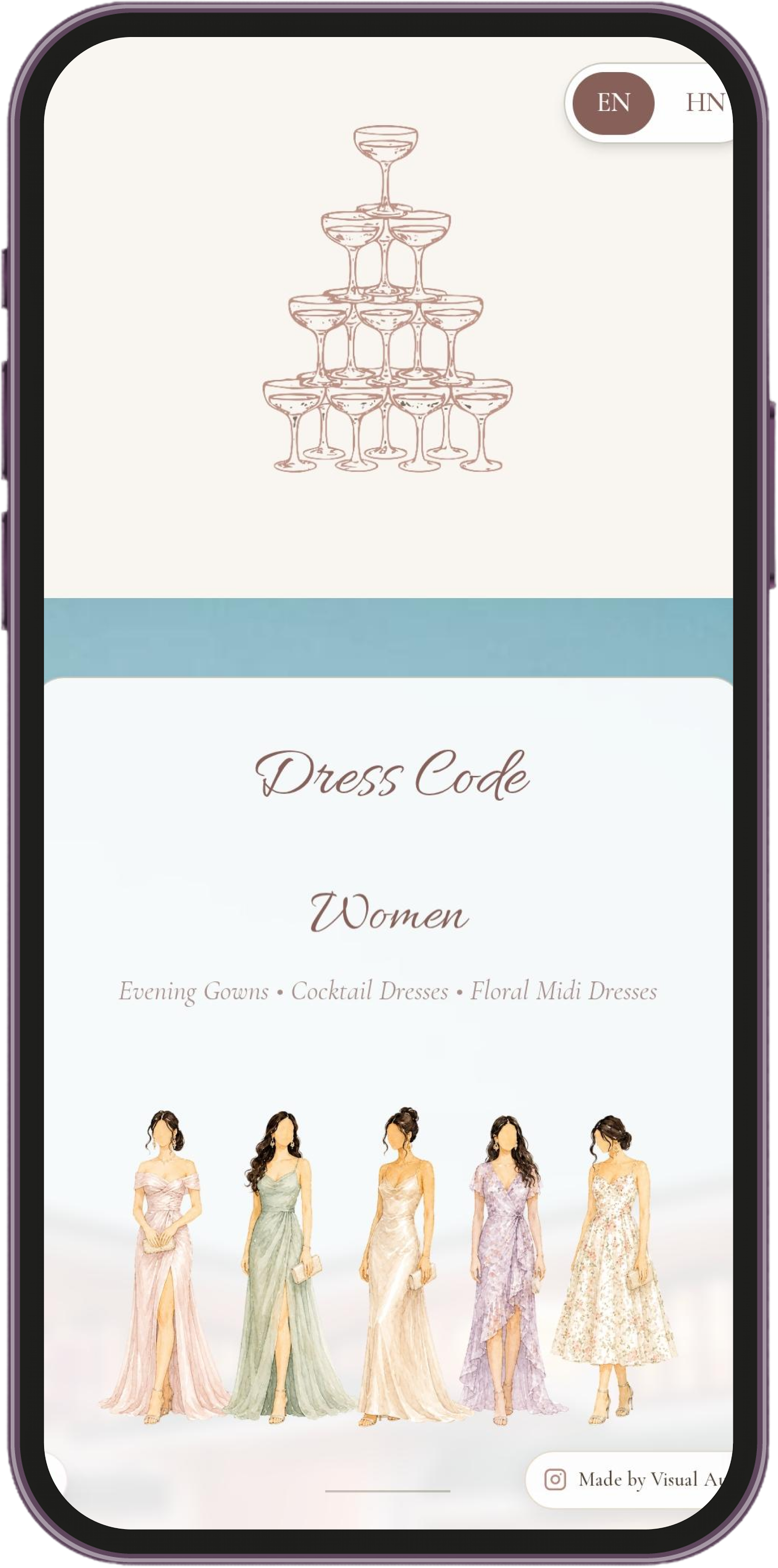 Wedding invitation preview