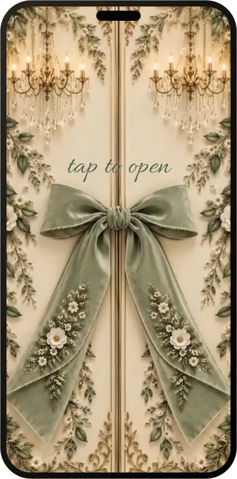 Crystal Ballroom wedding invitation
