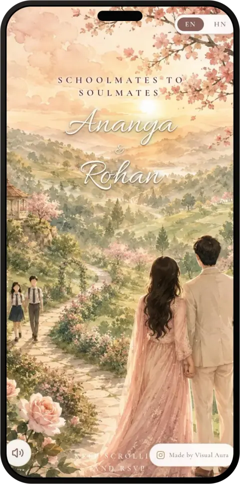 Blush Blossom wedding — second screen