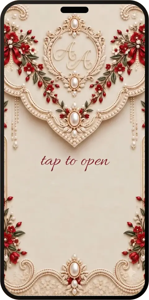 Crimson Royale wedding invitation