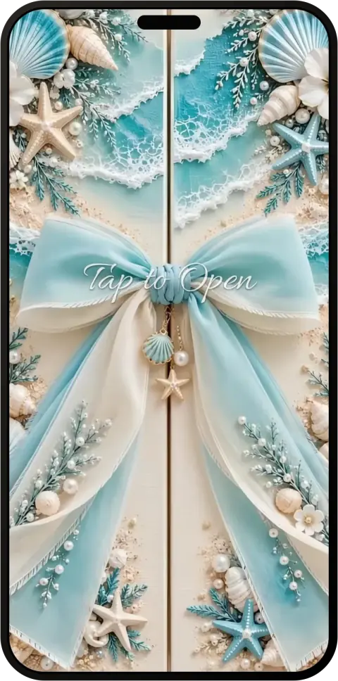 Coastal Pearl wedding invitation
