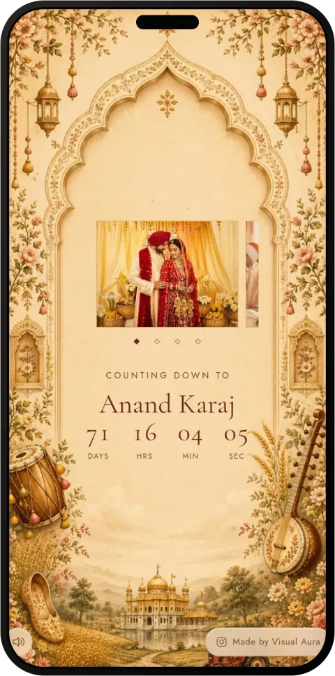 Punjabi wedding — second screen
